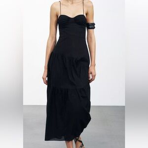 Zara Black Spaghetti Strap Sundress